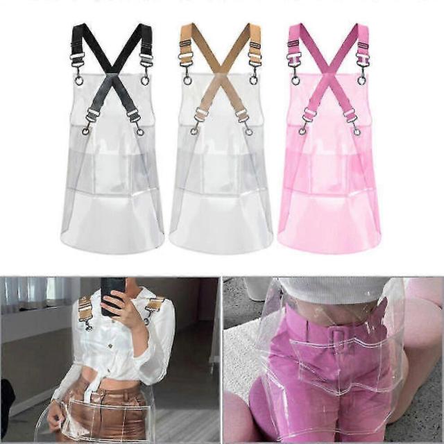 Fashion Clear Apron Oil Resistant Waterproof Home Aprons Household Suppl QINAM