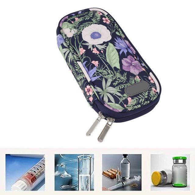 Insulin Cooler Travel Case Portable Insulation Moisturization Preservation Freshness Waterproof Diabetic Medication Cooler Bag Type 1