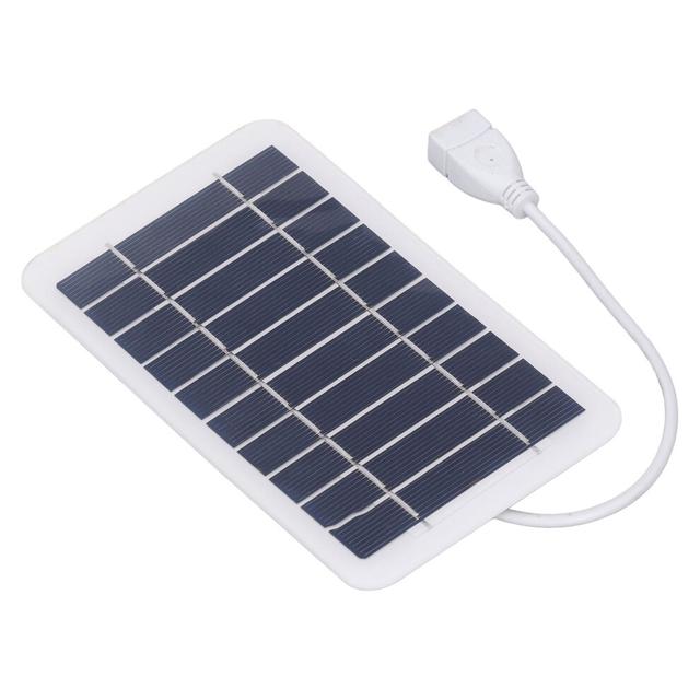 Solar Panel Portable Outdoor Solar Panel Charger for Camera Cell Phone Mobile Power Pack 2W 5V