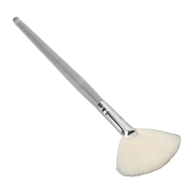 Face Mask Fan Brush Transparent Handle Cosmetic Flat Facial Brush for Beauty Salon Large