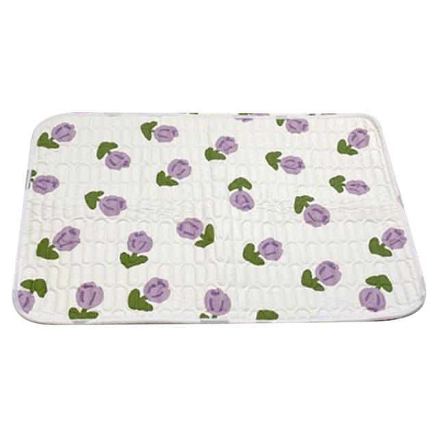 Urine Mattress 2 Sided Protector Pad Cover Leak Proof Non Slip Washable Waterproof Purified Cotton Tulip M