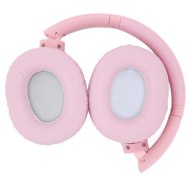 L700 Wireless On Ear Headphone Support Memory Card LINEIN Mode Bluetooth Headset with Microphone for Phone Laptop Pink