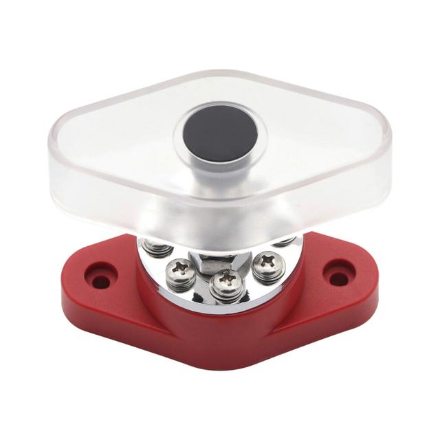 300A Stud Terminal Distribution Stud Junction Post 8 Terminal Block with Transparent Cover Stud 3/8inch(M10)