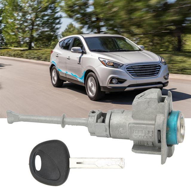 Door Lock Cylinder Driver Side Zinc Alloy Replacement for Hyundai Tucson IX35 2005â2017