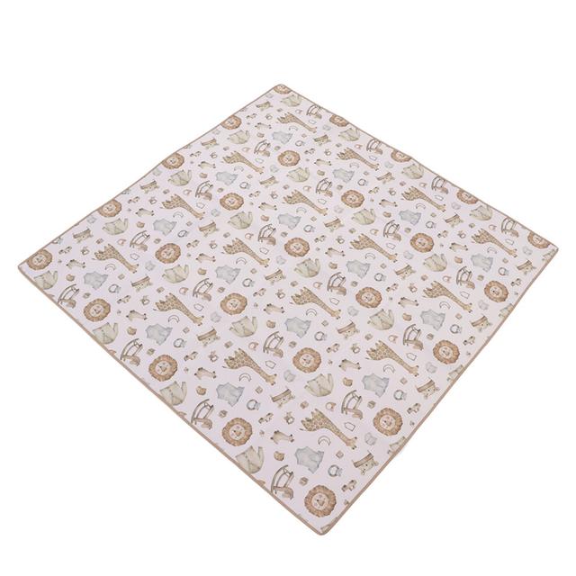 Baby Highchair Floor Mat Soft Cute Cartoon Animal Pattern Waterproof Food Spill Mess Mat for Home