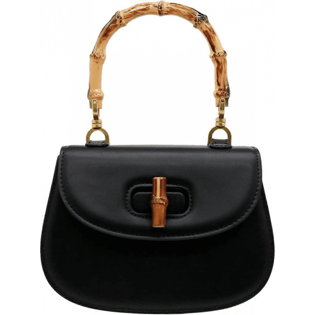 23 New Womens Tote Bag, Bamboo Shaped Top Handle Satchel Crossbody