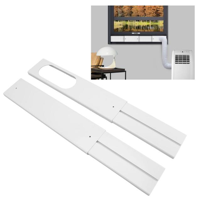 4pcs Portable Air Conditioner Window Kit 16.9 to 55in Adjustable Window Sealing Panels for Home Office