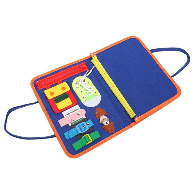 Sensory Book Board Keep Calm Educational Interesting Activity Board Toy for Dementia Elderly Toddler