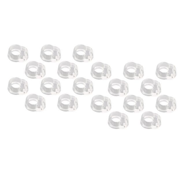 20pcs Door Handle Buffer PVC Anticollision Transparent Doorknob Bumper for Bedroom