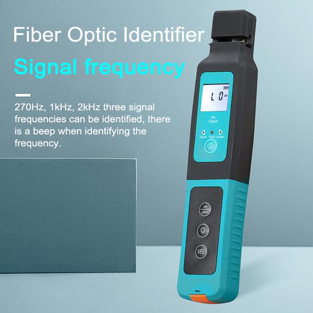 10mw Red Light Source Fiber Optic Identifier 270Hz 1KHz 2KHz Identifiable Frequency Visual Fault Locator with LED Light 800-1700nm for 3mm