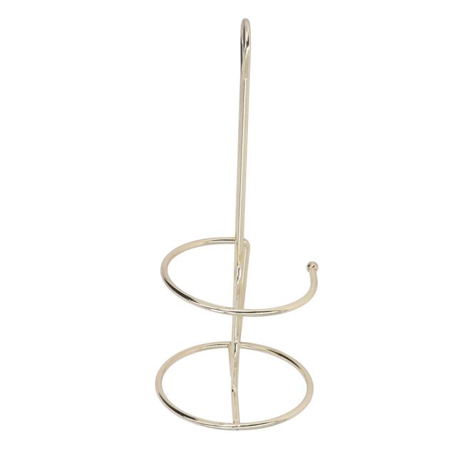 Tissue Reserve Holder Electroplating Bright Vertical Style Gold Iron Easy Cleaning Toilet Paper Stand for Bathroom