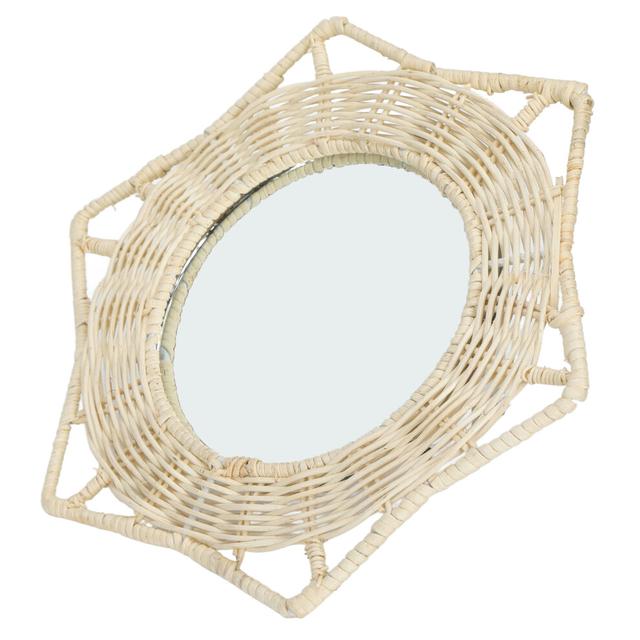 Wall Decorations Hanging Mirror Durable Small Round Decoration Antique Mirror for Household