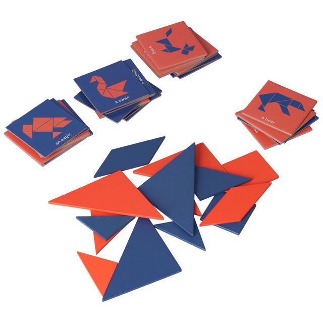 14Pcs Kids Tangrams Stimulate Potential Exercise Hands On Ability Bright Colors Small Light DIY Tangram for StudentsPocket Tangram