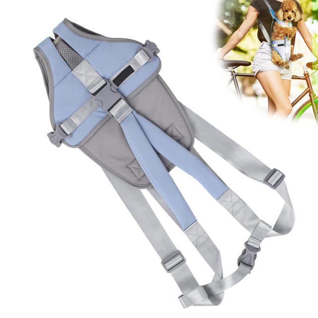 Pet Chest Packpack Cat Dog Outdoor Front Holder Bag Carrier for Traveling Hiking CampingBlue M