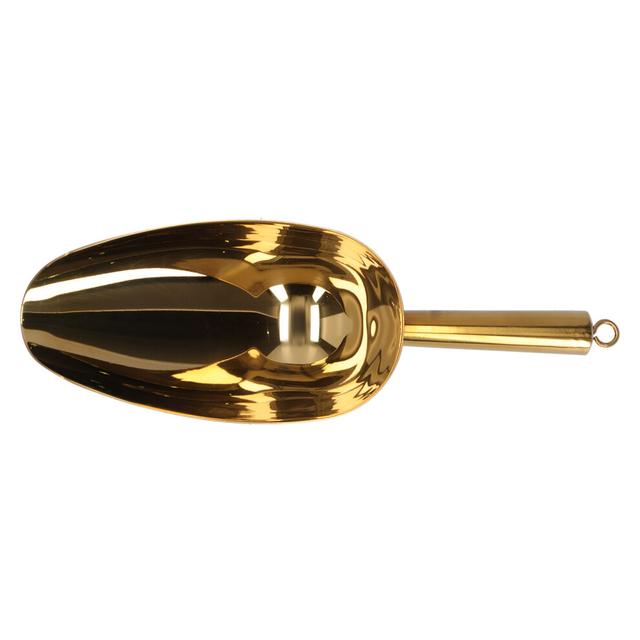 Stainless Steel Bar Ice Shovel Food Shovel Flour Scoop Kitchen Accessories for BarGold No.3