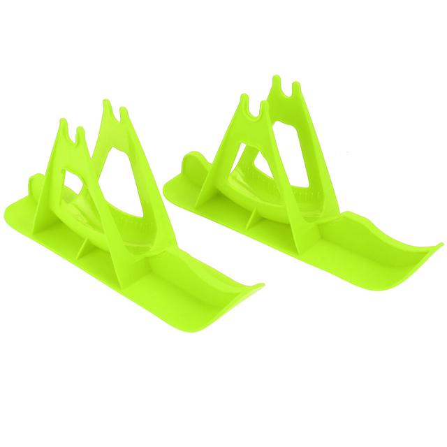 Children's Balanced Car Skis Kids Snowboard Sledge Balanced Scooter Board Ski PartsGreen