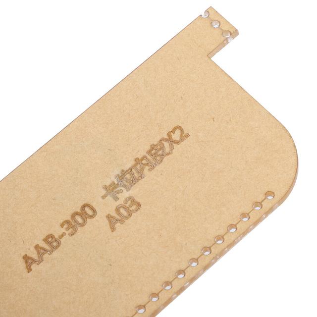 3Pcs Acrylic Template Card Bag DIY Leather Pattern Wallet Mold Craft Tools Accessories