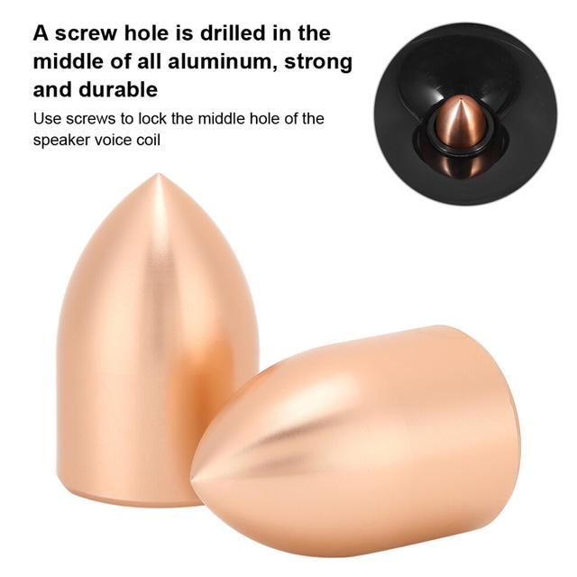 2Pcs 25 Core Low Sound Horn Speaker Pure Aluminium Shot Heads Dome Dustproof Cap Cover