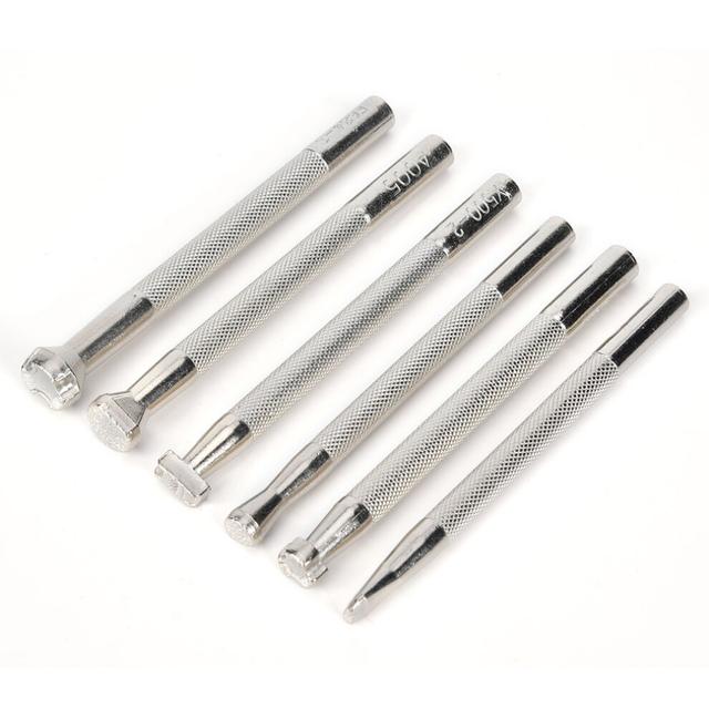 6Pcs Leather Craft Carving Tool Non-Slip Fish Printing Pattern Handle DIY Handcraft Tool(Fish Print Tool )