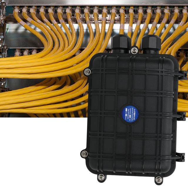 1 in 1 out Horizontal Fiber Optic Splice Enclosure IP68 Waterproof Fiber Cable Connection Box48 Core