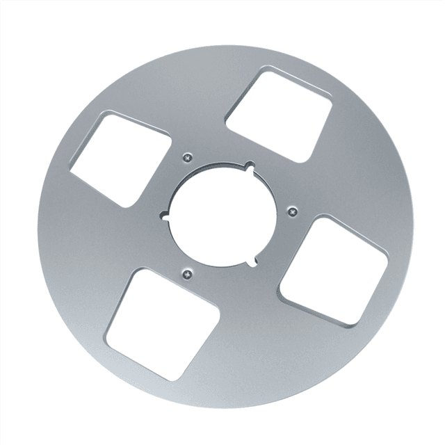 10Inch Empty Tape Reel 4 Hole Aluminum Empty Disc Opening Reel Silver