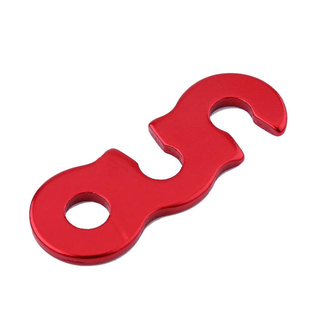 10pcs Quick Release Shelter Awning Tent Alloy Wind Rope Buckle (Red L)