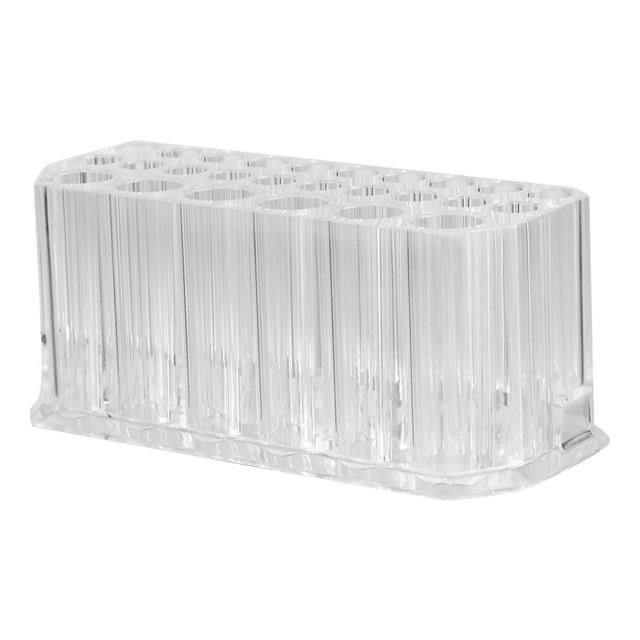 26 Holes Transparent Cosmetic Brush Storage Holder Eyebrow Pencil Organizer Display Stand Support