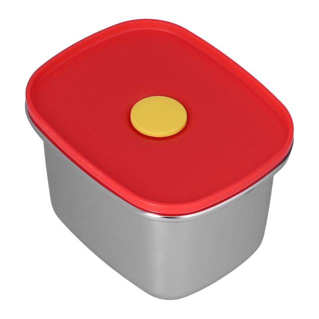Lunch Box Red Excellent Sealing Easily Clean Environmental Protection Food Storage Containers for Students450ml