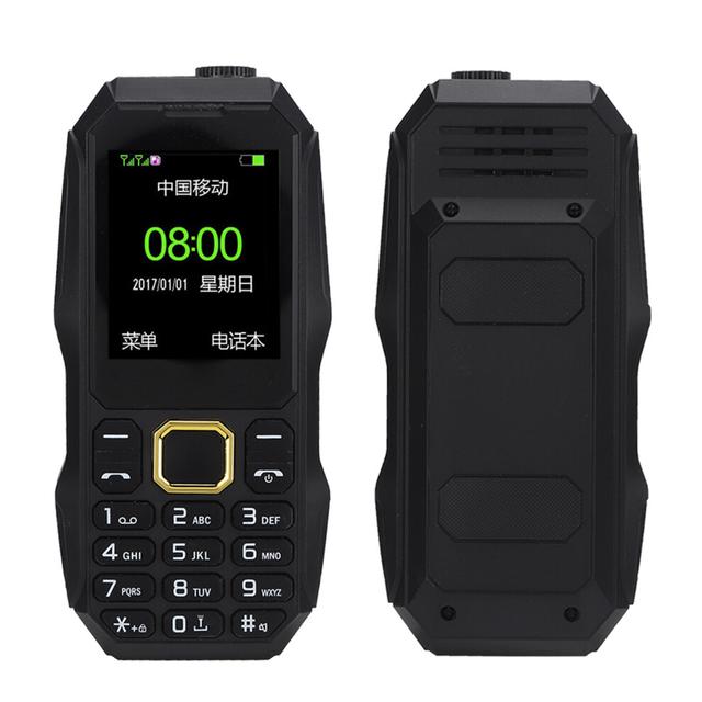 Outdoor Dual SIM Long Standby Mobile Phone 5800mAh Cellphone Black(EU Plug 110â240V)