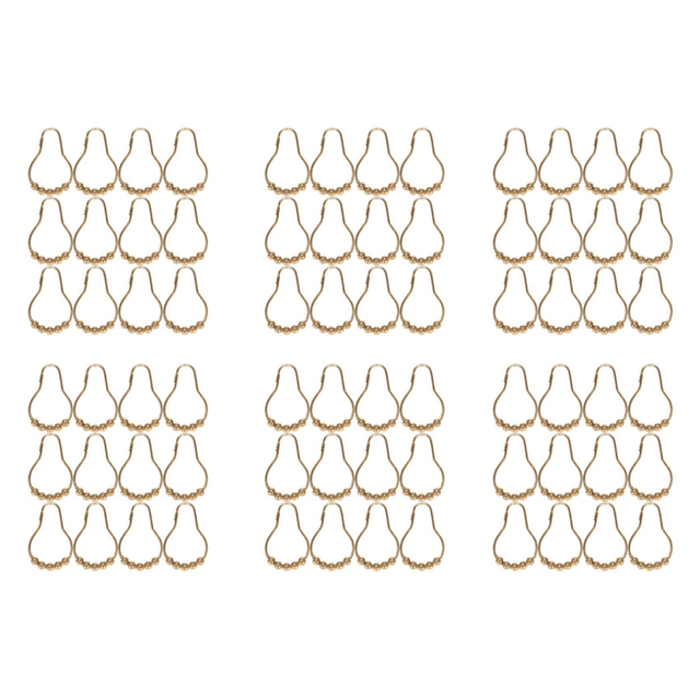 Easy Install Rustproof Curtain Hooks Stainless Set of 12