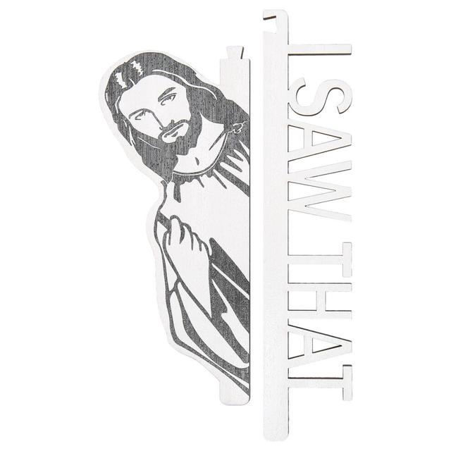 Jesus I Saw That Door Sitter Wooden Smoothly