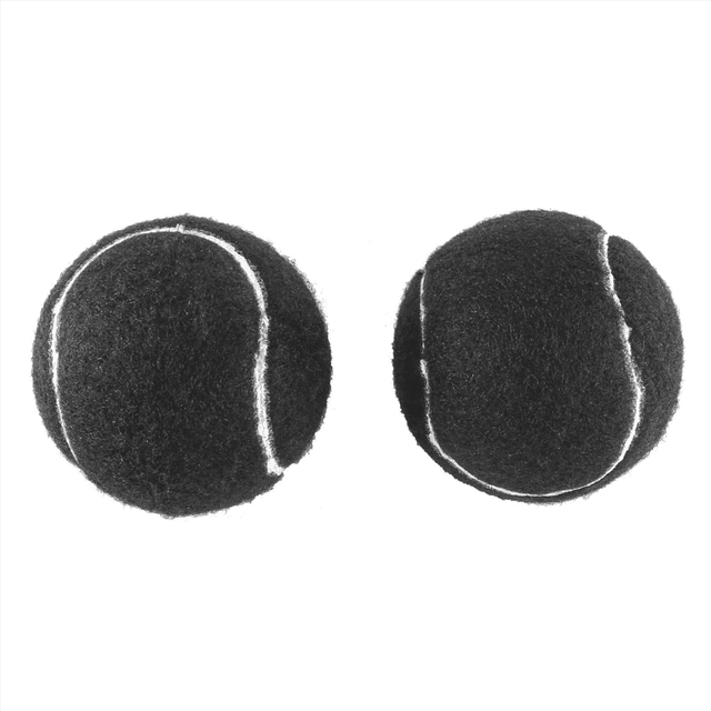 2 PCS Precut Walker Tennis Ball for Furniture Legs Protection, Black