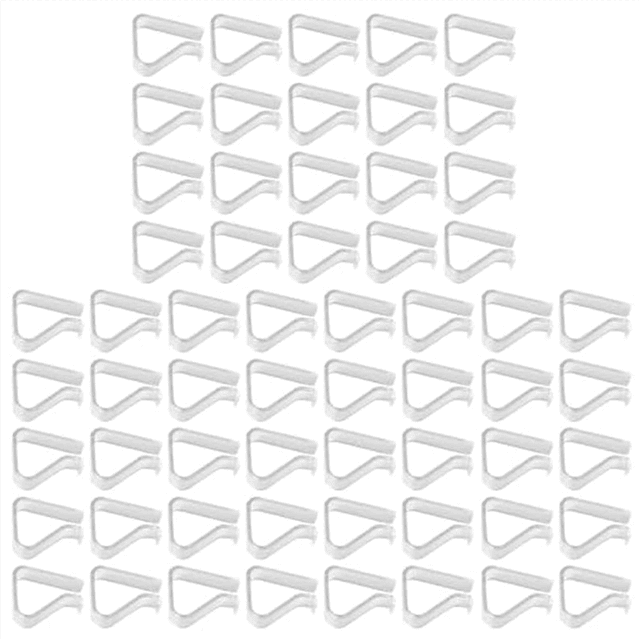 60pcs Transparent Tablecloth Clips Windproof Table Cover Holder