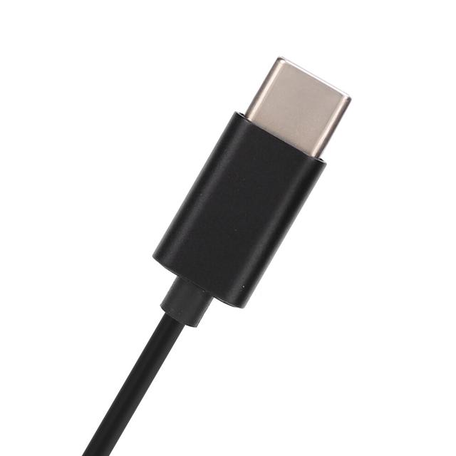 Lavalier Lapel Microphone, Type-C, 1.45m, Omnidirectional, Black