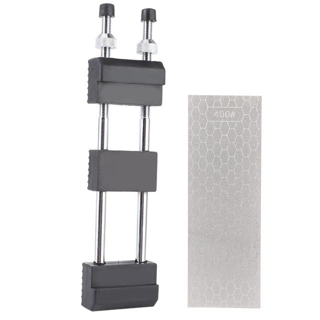 Double-Sided 400/1000 Grit Woodworking Knife Sharpening Stone with Adjustable Base