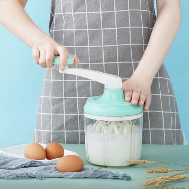 Manual Egg Beater 1200mL with Ergonomic Handle and Detachable Design