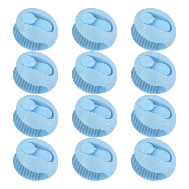 12Pcs Blue Plastic Quilt Fastener Clips, Reusable Non Slip Bed Fixers