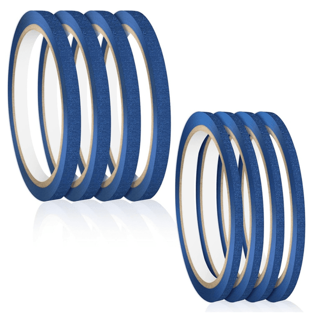 8 Rolls of Blue Painter'S Tape, 0.11 Inch,0.27 Inch Wide Thin Tape and for Painting,Edging