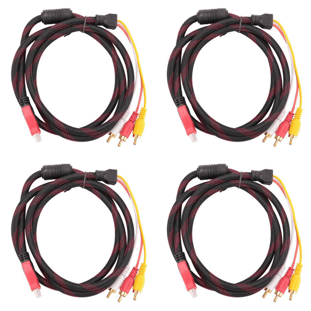 5Ft To 3 Video Audio AV Component Converter Cable For HDTV