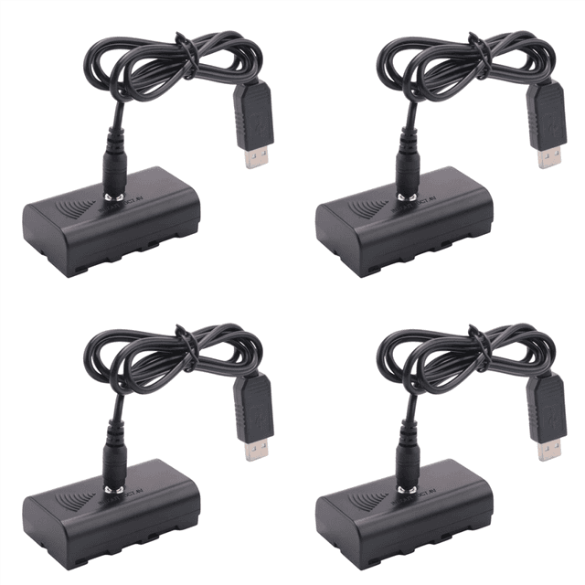 DC Coupler Dummy Battery+5V USB Cable for NP F550 F570 F770