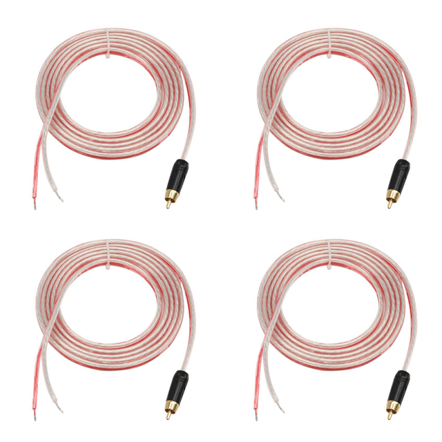 Replacement Repair Speaker Bare Wire Cable 5Ft with Plug