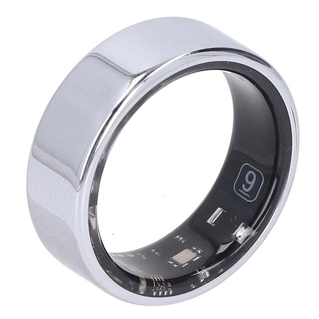 Silver Smart Ring Sport Sleep Monitor 8mm Inner Diameter 56.9mm Circumference