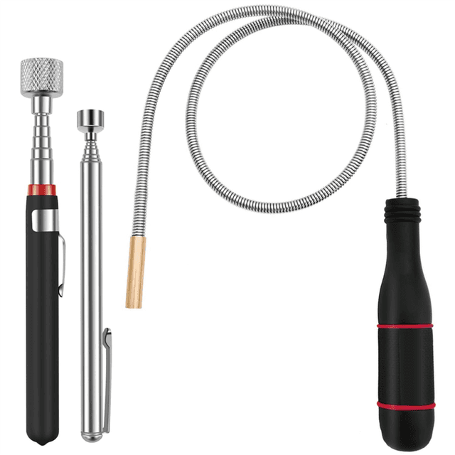 3 Pack Magnetic Pickup Tool, Bendable Flexible Magnetic Pickup Tool