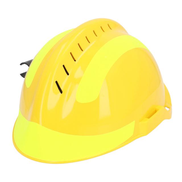 Rescue Hard Hat Yellow, Adjustable Lining, Heat & Shock Resistant Helmet