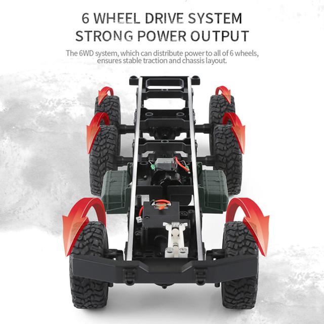 Remote Control 6WD Electric Truck High-Brightness Lights 900mAh