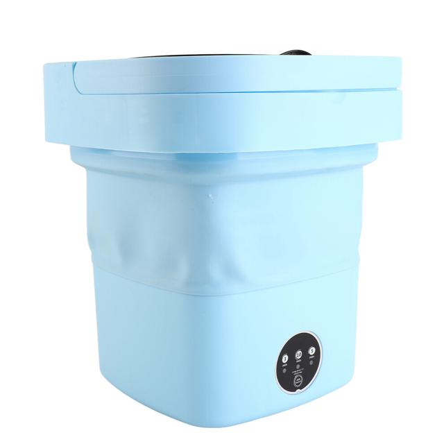 Portable Foldable Washing Machine 8L 36W 30x30x15cm Blue/Green