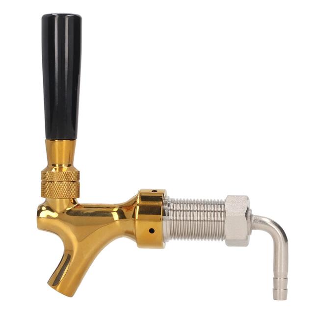 Stylish Chrome Beer Faucet for Kegerator with Reduced Foam Design