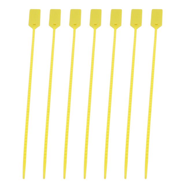 50pcs Writable Zip Tie Tags 40KG Tensile PP Marking Labels 420x28mm