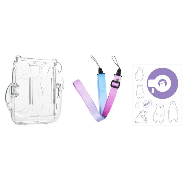 Transparent PVC Mini11 Camera Cover with Shoulder Strap â Durable & Stylish