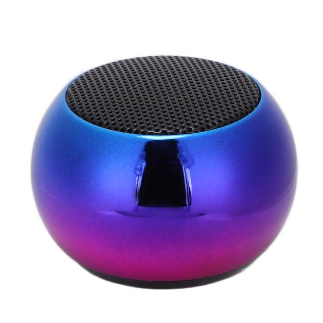 Portable Bluetooth Speaker 3W Electroplating Gradient Steel Cannon, 10m Range